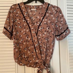 Crossover blouse